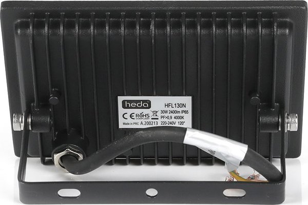 Lumax Heda LED Προβολέας 30W 2400lm 4000K IP65 - Μαύρο