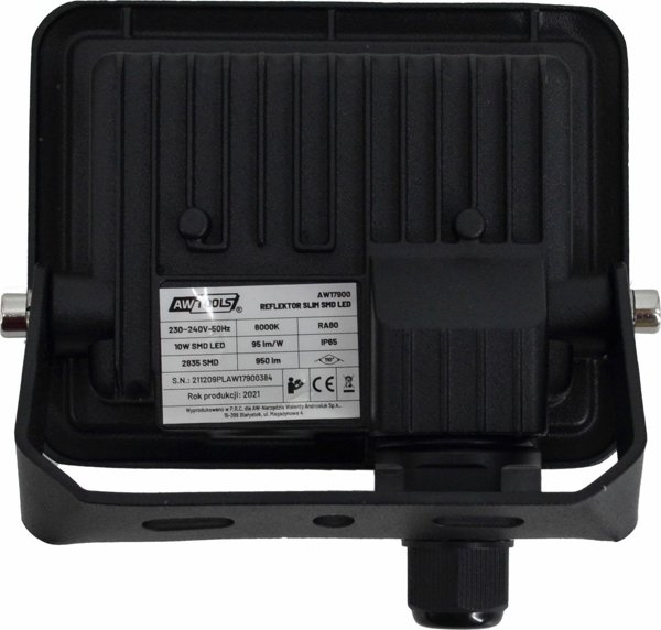 AWTools Προβολέας LED Slim 20W, IP65, 110°, Αλουμίνιο, Αδιάβροχος για Εσωτερικούς και Εξωτερικούς Χώρους