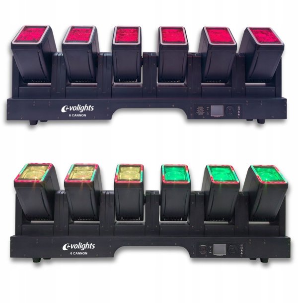 Evolights 6 Cannon Φωτιστική Μπάρα με 6x LED Κεφαλές, Επαγγελματικός Προβολέας