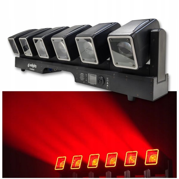 Evolights 6 Cannon Φωτιστική Μπάρα με 6x LED Κεφαλές, Επαγγελματικός Προβολέας