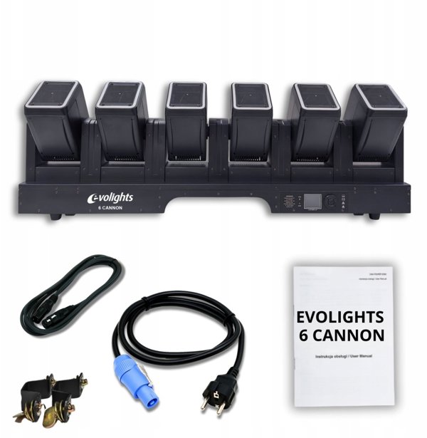 Evolights 6 Cannon Φωτιστική Μπάρα με 6x LED Κεφαλές, Επαγγελματικός Προβολέας
