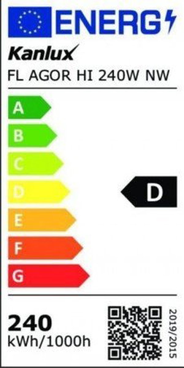 Προβολέας LED FL AGOR HI 240W 36000lm 4000K Ουδέτερο Λευκό Συμμετρικός Μαύρος 33476
