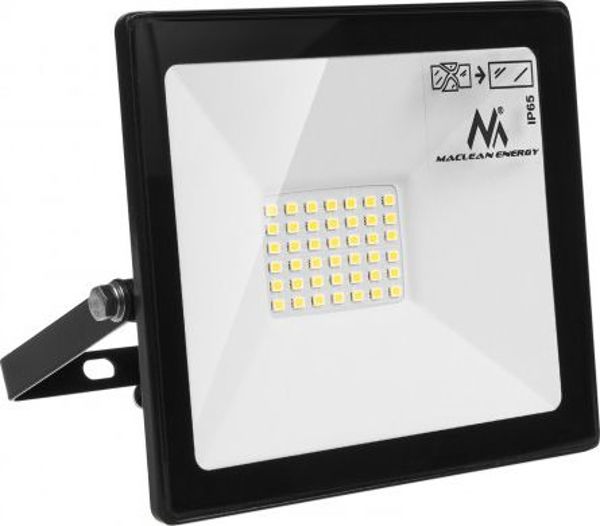 Προβολέας Maclean LED slim 30W, 2400lm Warm White (3000K) Maclean Energy MCE530 WW, IP65, PREMIUM