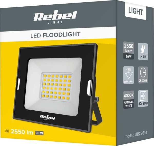 Προβολέας LED Rebel Light 30W 4000K 230V - Εξωτερικός Φωτισμός