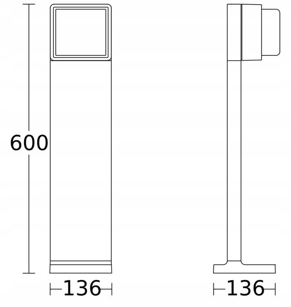 Steinel GL 80 C 600 Προβολέας Εξωτερικού Χώρου με LED Φωτισμό 9W