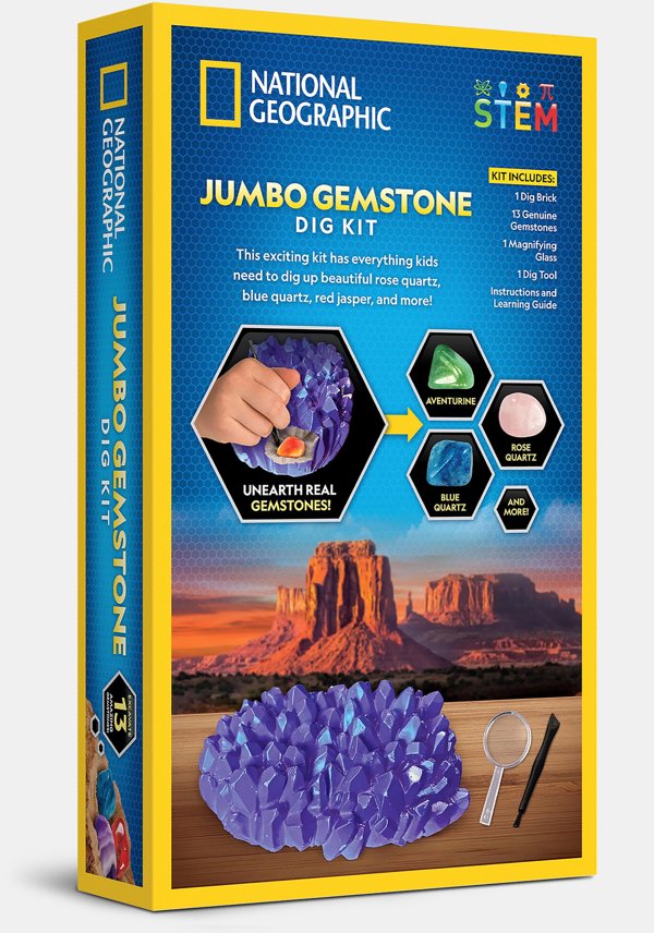 National Geographic National Geographic Jumbo Gemstone Dig Kit