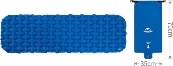 Naturehike nadmuchiwana mata 6,5cm FC-10 470g - niebieski