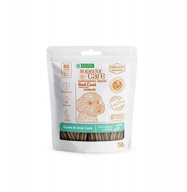 Nature's Protection Red Coat Grain Free Λιχουδιές Σκύλου με Έντομο 150g