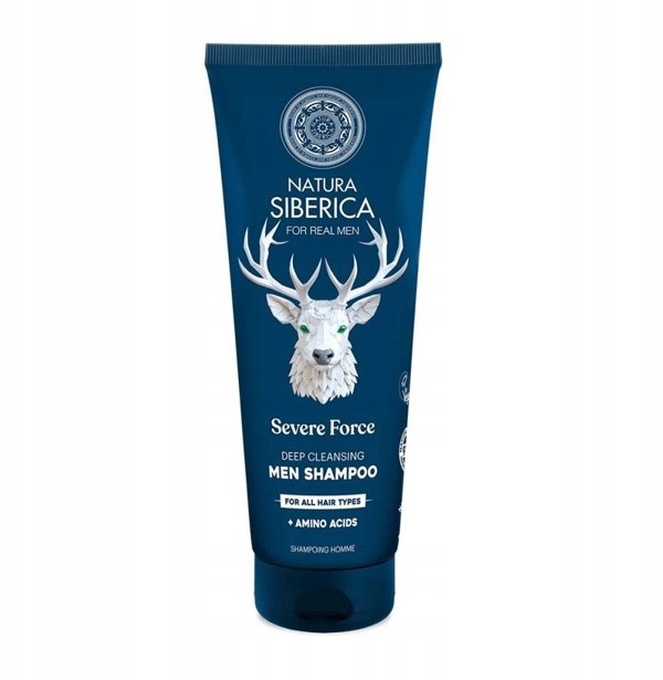 NATURA SIBERICA_For Men Severe Force βαθύ καθαριστικό σαμπουάν 200ml