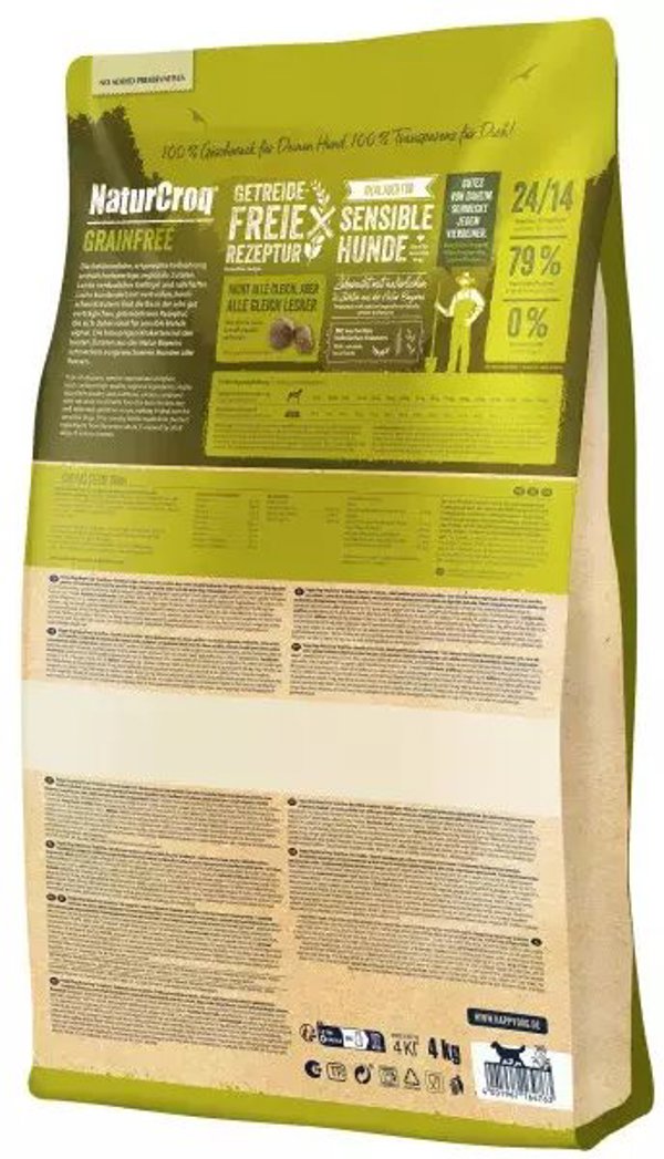 NaturCroq Grainfree Ξηρά Τροφή για Σκύλους 4 kg Χωρίς Δημητριακά