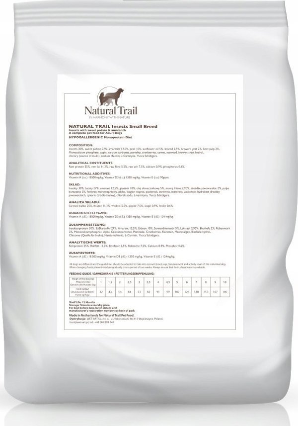 NATURAL TRAIL Τροφή για Σκύλους με Έντομα 2kg
