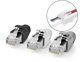 Nedis RJ45 złącze przelotowe CAT7 FTP do łączenia kabli jedno-/wielodrutowych (10 szt.) (CCBW89390GY)