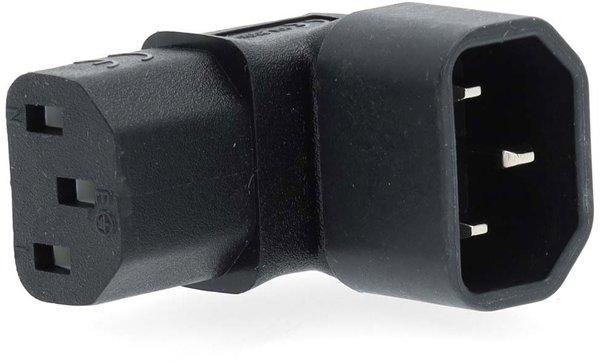 Nedis CEGB1190BK Ανταπτορας IEC-320-C13 σε IEC-320-C14 Μαυρος