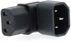 Nedis CEGB1190BK Ανταπτορας IEC-320-C13 σε IEC-320-C14 Μαυρος