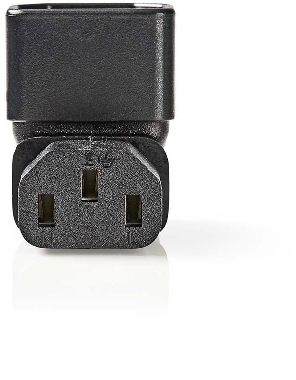 Nedis CEGB1190BK Ανταπτορας IEC-320-C13 σε IEC-320-C14 Μαυρος