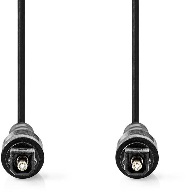 Nedis CAGL25000BK10 kabel audio 1 m Toslink Czarny