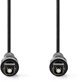 Nedis CAGL25000BK10 kabel audio 1 m Toslink Czarny