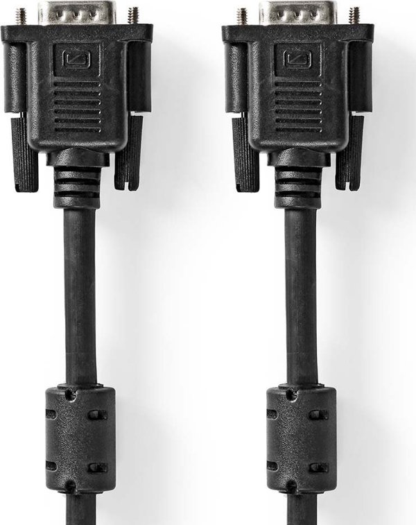 Nedis kabel VGA 2 m VGA (D-Sub) Czarny