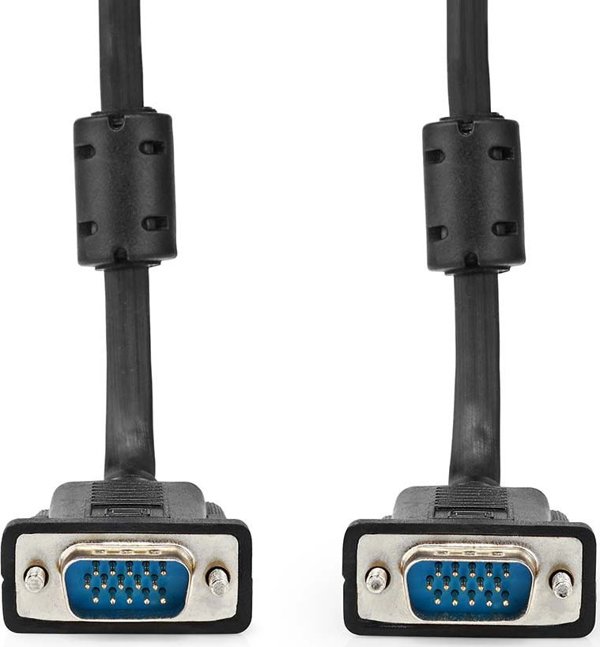 Nedis kabel VGA 2 m VGA (D-Sub) Czarny