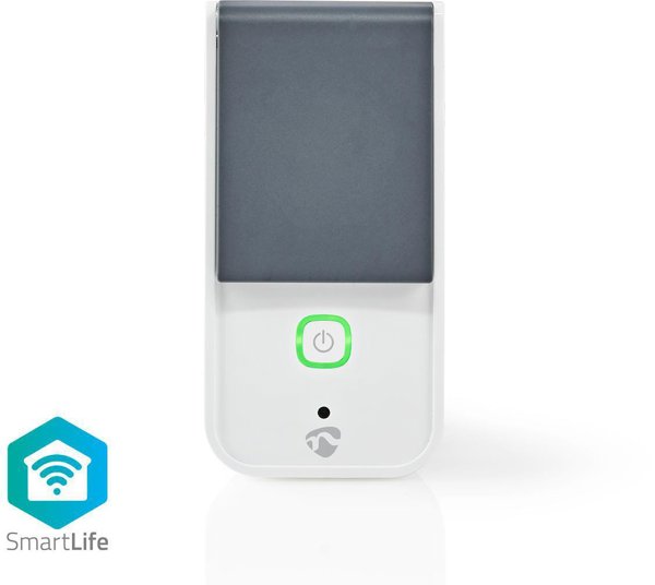 Nedis WIFIPO120EWT Έξυπνο Πώμα Ρεύματος Wi-Fi, Γκρι/Λευκό