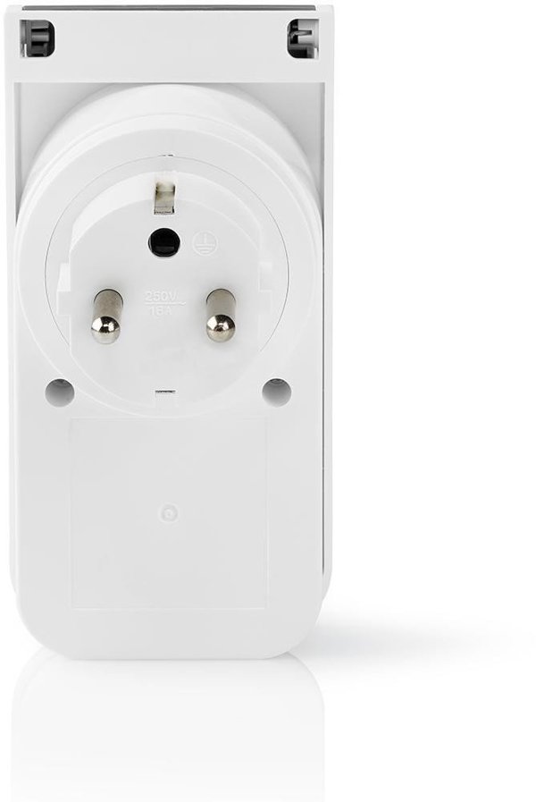 Nedis WIFIPO120EWT Έξυπνο Πώμα Ρεύματος Wi-Fi, Γκρι/Λευκό