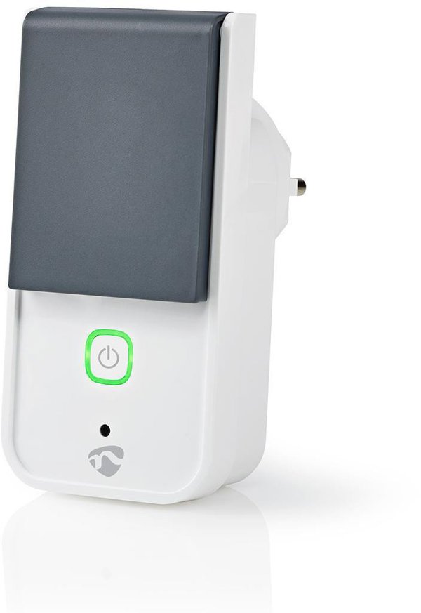 Nedis WIFIPO120EWT Έξυπνο Πώμα Ρεύματος Wi-Fi, Γκρι/Λευκό