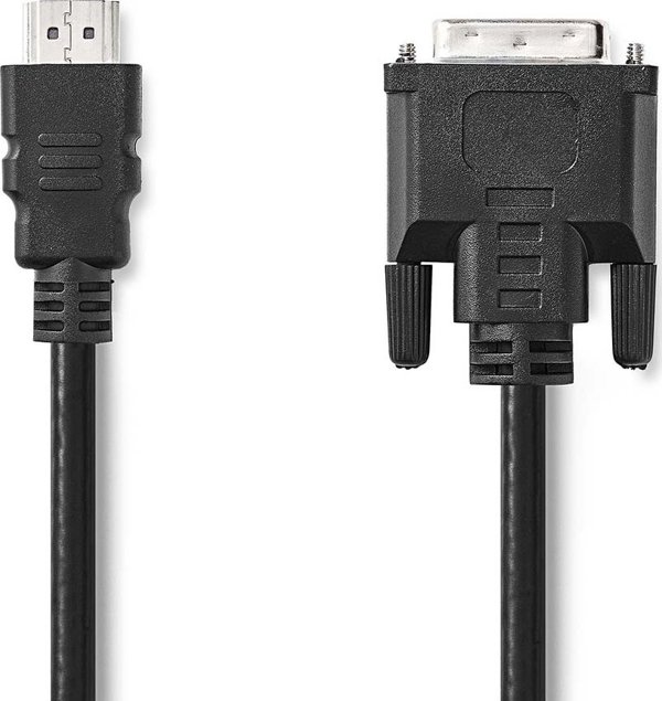 Nedis CCGL34800BK30 adapter kablowy 3 m HDMI Typu A (Standard) DVI-D Czarny