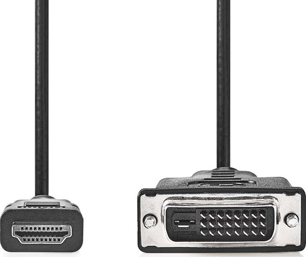 Nedis CCGL34800BK30 adapter kablowy 3 m HDMI Typu A (Standard) DVI-D Czarny