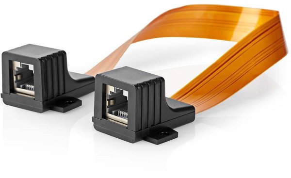 Nedis CCGB85901BK03 Καλώδιο Δικτύου Μαύρο, Πορτοκαλί 0,3 m Cat5e U/UTP