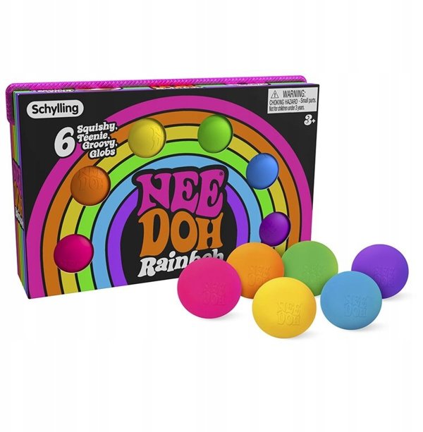 NeeDoh Teenie Rainbow 6-Pack
