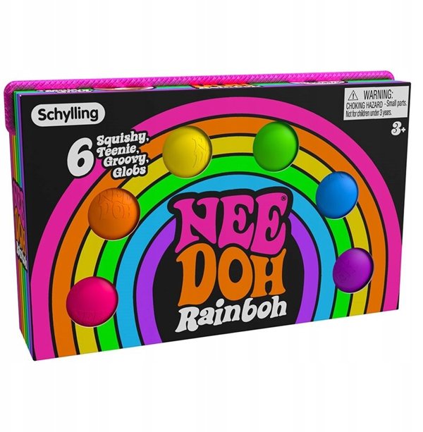 NeeDoh Teenie Rainbow 6-Pack