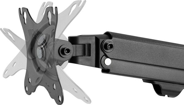 Neomounts FPMA-D650BLACK Βάση Γραφείου για Οθόνη 17"-27", Έως 7kg, Μαύρη