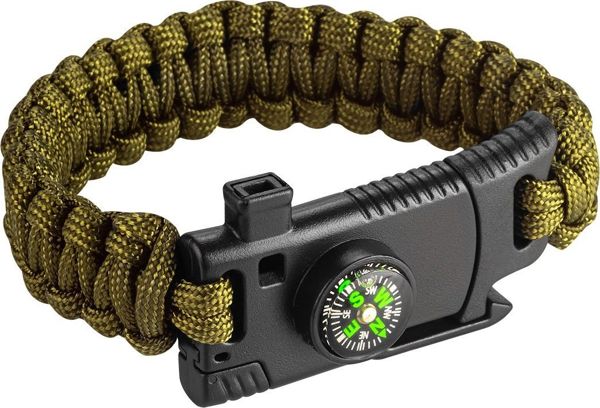 NEO Βραχιόλι Επιβίωσης 5 σε 1 με Paracord, Πυξίδα, Μαχαίρι & Σφυρίχτρα 63-140