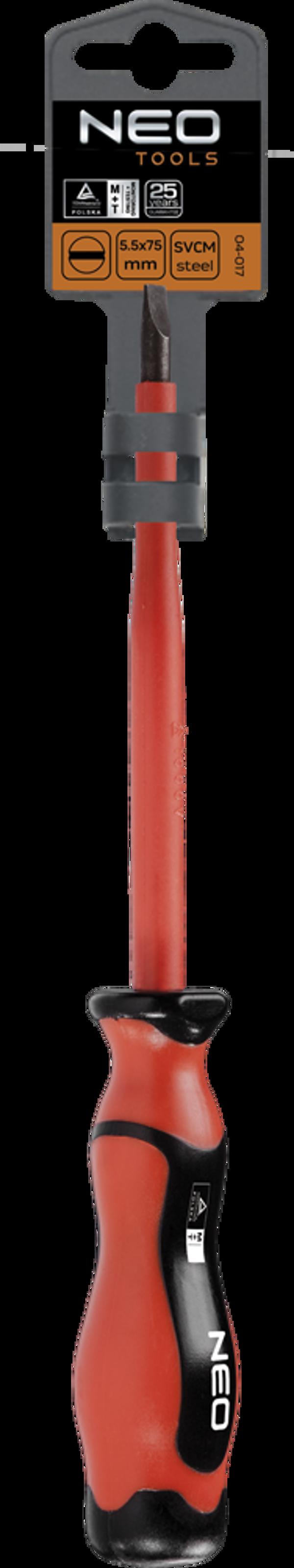 Κατσαβίδι Επίπεδο Neo 04-153, Μονωμένο 1000V, 1.0x5.5x125mm