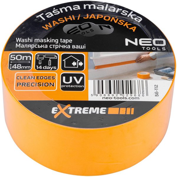 Neo Ταινία Ζωγραφικής Washi, Επαγγελματική Ταινία Μασκαρίσματος, 48 mm x 50 m
