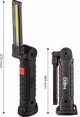 NEO Επαναφορτιζόμενος Φακός Εργαστηρίου COB 3W, 200 lm, 5 Λειτουργίες Φωτισμού (99-041)