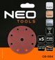 Neo Krazki scierne 150 mm P120 5 szt z 9 otworami do 04-721