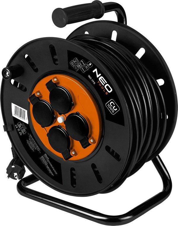Neo Καρούλι Επέκτασης 50m, 3x2.5mm², Επαγγελματικό Καλώδιο Ρεύματος