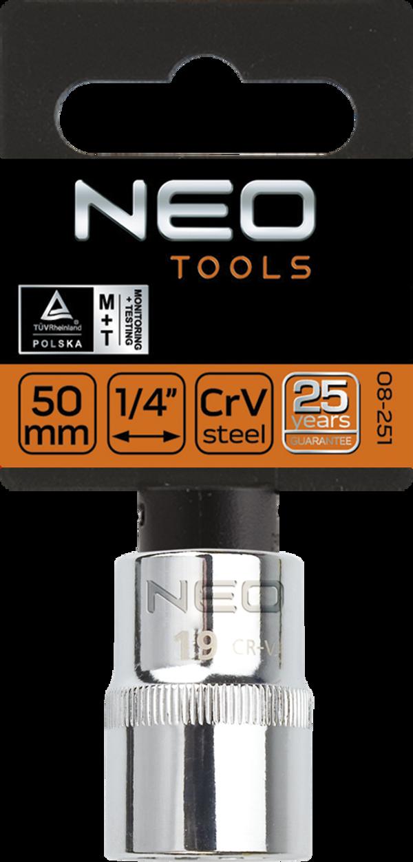 NEO Εξάγωνη Καρυδάκι 3/4" 46mm, Υποδοχή Superlock από Χάλυβα Χρωμίου-Βαναδίου, 08-314