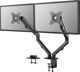 Neomounts FPMA-D650DBLACK Βάση Γραφείου για 2 Οθόνες 17"-27" έως 7kg, Μαύρη