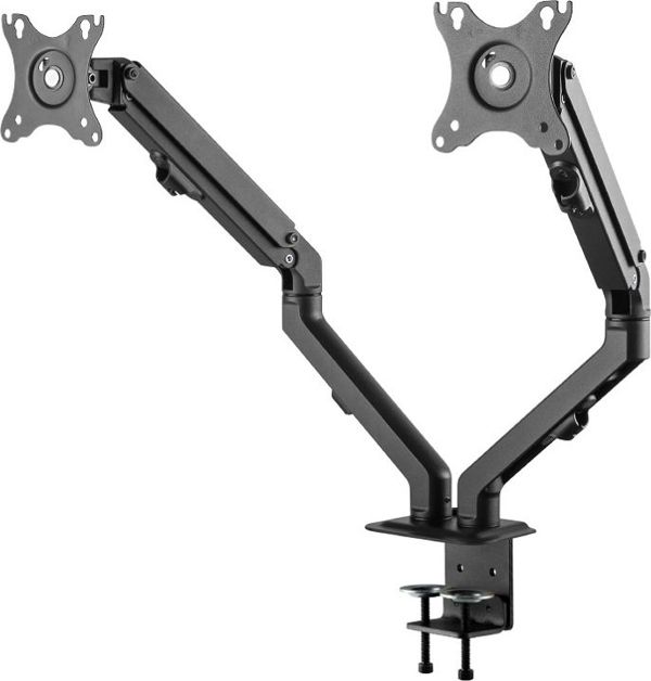 Neomounts FPMA-D650DBLACK Βάση Γραφείου για 2 Οθόνες 17"-27" έως 7kg, Μαύρη