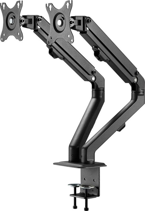 Neomounts FPMA-D650DBLACK Βάση Γραφείου για 2 Οθόνες 17"-27" έως 7kg, Μαύρη