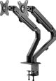 Neomounts FPMA-D650DBLACK Βάση Γραφείου για 2 Οθόνες 17"-27" έως 7kg, Μαύρη