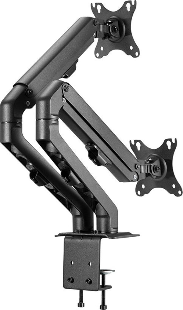 Neomounts FPMA-D650DBLACK Βάση Γραφείου για 2 Οθόνες 17"-27" έως 7kg, Μαύρη
