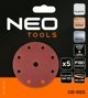 Neo Δίσκοι λείανσης 150 mm P180 5 τεμάχια με 9 οπές