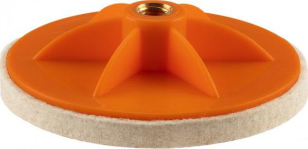 Neo Τσόχα Στίλβωσης 125x10mm με Υποδοχή M14 για Γωνιακό Τροχό από Φυσικό Μαλλί