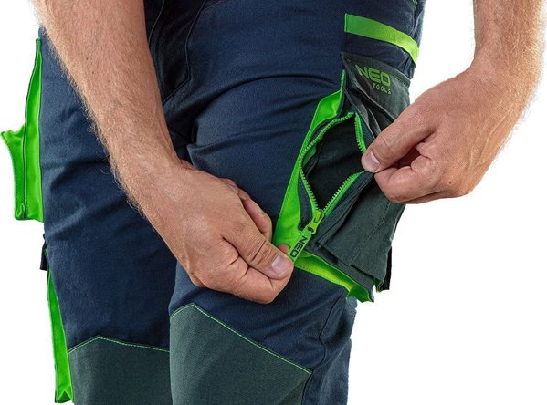 Neo Εργατικά παντελόνια PREMIUM, 62% βαμβάκι, 35% πολυεστέρας, 3% ελαστάνη, μέγεθος M 81-226-M