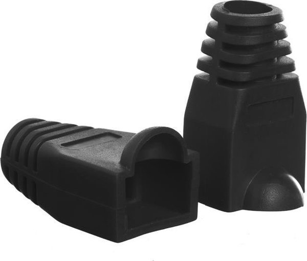 NetRack Προστατευτικό Κάλυμμα για Βύσμα RJ45 8p Μαύρο (100 τεμ) (105-84)