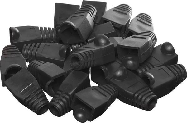 NetRack Προστατευτικό Κάλυμμα για Βύσμα RJ45 8p Μαύρο (100 τεμ) (105-84)