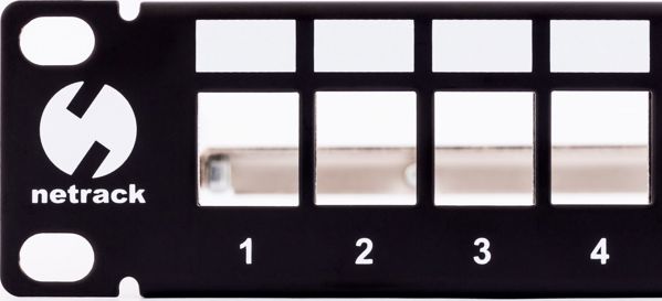 NetRack Patch panel 19" 24x slot Keystone FTP (104-21)
